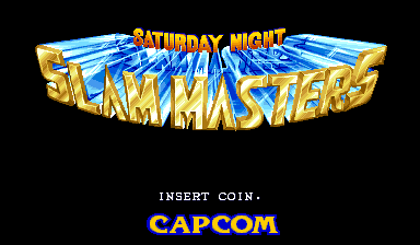 Saturday Night Slam Masters (World 930713) Title Screen